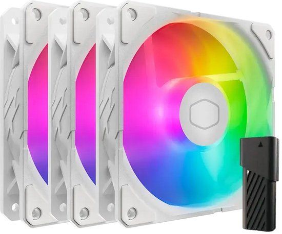 Cooler Master SickleFlow Edge 120 ARGB 3-pack White - 120mm