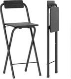 HOMCOM barkruk - Staal - 37x45x87cm - Zwart