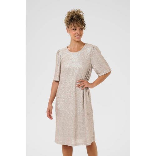 Cream Cream midi jurk crème