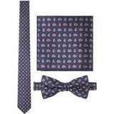 Babista herren 3-Delige Stropdasset - One-Size - donkerblauw - Plus Size