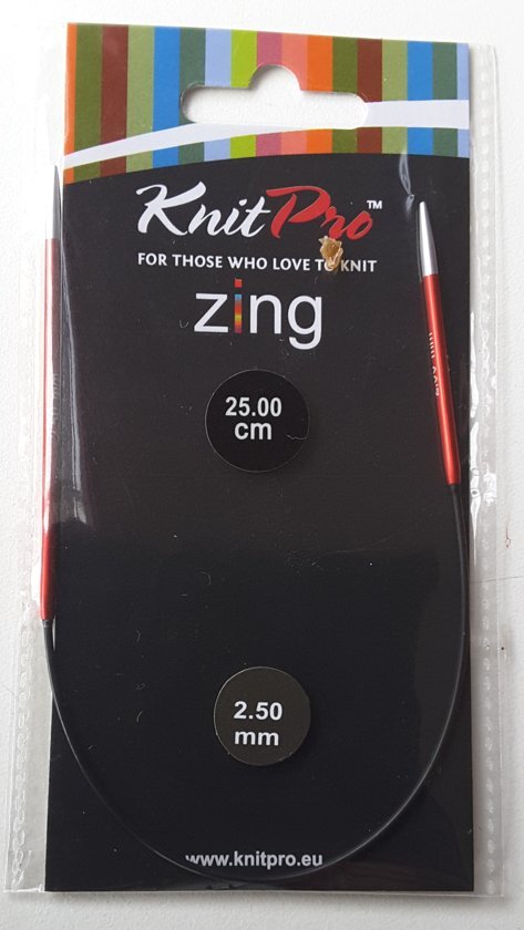 KnitPro Zing rondbreinaald 2.50mm en 25.00cm