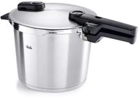 Fissler Vitaquick Premium Snelkookpan - 8 liter - Inox - 26 cm - Incl. stoominzet en driepoot