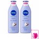 Nivea 2 x Lait pour le corps lisse avec beurre de karité pour peau sèche - 400 ml
