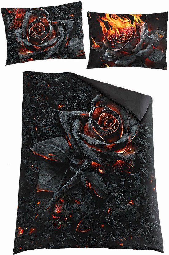Spiral Burnt Rose Unisex Katoen Beddengoed - Meerkleurig - Eenpersoons