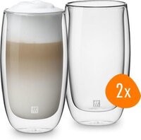 Zwilling Sorrento - Dubbelwandig Latte Macchiato Glas - 350 ml - 2 stuks