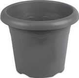 Hega hogar Grijze ronde plantenpot Flori 35 cm - Kunststof - Hega hogar