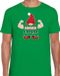 Bellatio Decorations fout kersttrui t-shirt heren - Sterkste gnoom - groen - Kerst kabouter S