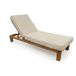 AVH-Collectie Timber chaise longue Teck Brun / Terre, Gris 200 x 70.50 cm