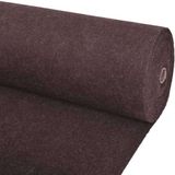 vidaXL Tapis Marron Polyester 1,2 x 15 m