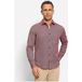 OLYMP Casual Regular Fit Chemise en flanelle rouge, Herringbone