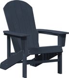 vidaXL Adirondack-stoel Marineblauw HDPE