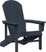 vidaXL Adirondack-stoel Marineblauw HDPE