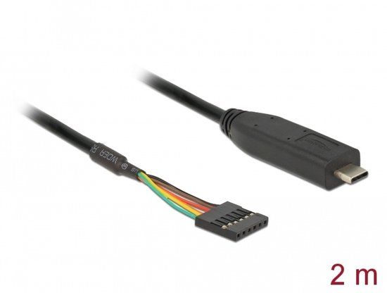 Delock Converter USB Type-C™ 2.0 male to LVTTL 6 pin pin header female 2.0 m