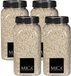 Mica Decorations decoratie stenen/granulaat - 4x - 650ml - creme