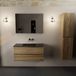 Mondiaz Aivy badmeubelset - 100x45x50cm - 0 kraangaten - 1 wasbak urban Solid surface - Midden - 2 lades - Met spiegel - Melamine Chai