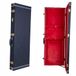 Crossrock Reliëf-serie houten koffer voor Jazzmaster/Jaguar-stijl elektrische gitaren, oceaanblauw