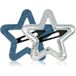 invisibobble Clipstar Starlight Serenade (2 stuks) - Femme étoile design pince à cheveux - grandes pinces à cheveux snap en denim & paillettes - pour cheveux épais et fins - accessoire cheveux pour looks tendance