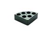 NeoLab D-8305 Sunlab reactieblok, aluminium, 1/4 cirkelsegment, 6 boringen, groen