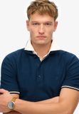 Superdry M1110441a Korte Mouw Poloshirt Blauw L Man
