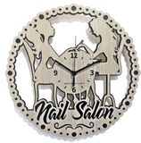 Instant Karma Clocks - Wandklok - nagelsalon - schoonheidssalon - cadeau-idee decoratief ontwerp