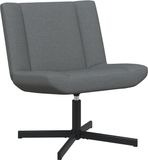 vidaXL Draaistoel Donkergrijs Stof 63 x 75 x 76 cm