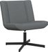 vidaXL Draaistoel Donkergrijs Stof 63 x 75 x 76 cm