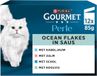 GOURMET PERLE Ocean Flakes in Saus - Kattenvoer Natvoer - Zalm - 48 x 85g