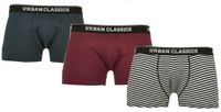 Urban Classics 3-Pack Boxershorts Set - Heren - Maat S - Multicolours