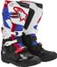 Alpinestars Honda Tech 7 Enduro Drystar Chaussures Noir Blanc Bleu Rouge Clair