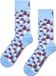 Happy Socks Mushroom Sock Dames Sokken Lichtblauw Maat 36-40