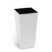 Siena Garden Plantenbak Nizza wit kunststof 25 cm