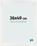 Your Decoration Cadre photo 36x49 cm - MDF - Blanc balayé - Pisa