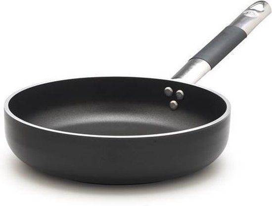 Pentole Agnelli Koekenpan - 20cm - 5mm dik - Inductie - Zwart