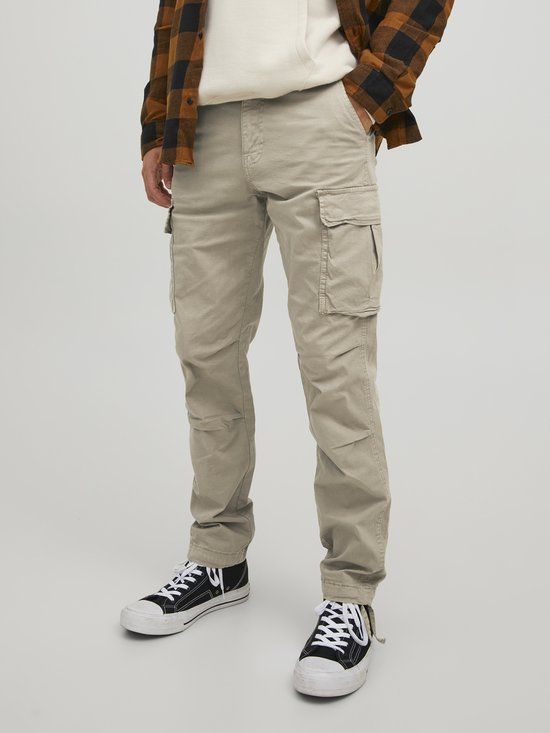 JACK & JONES Ace Tucker Cargoa loose fit - heren cargo broek - beige