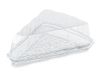 Guillin - Patipack PP150 C Pack 6 zakken van 90 Parts-Pie, driehoekig deksel, aangrenzend anti-condens, kunststof, transparant, 16,2 x 13,5 x 5 cm