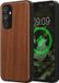 kwmobile Echt Houten Beschermhoes voor Samsung Galaxy A54 5G – Hout & TPU Cover – donkerbruin hout