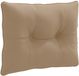 vidaXL Coussin de dossier PUTTEN 100% Polyester Taupe 50 x 40 x 10 cm