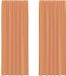 vidaXL - Voile gordijnen met roedezakken - 2 stuks - Terracotta