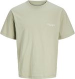 JACK&JONES JORCATSKILLS CUT OUT TEE CREW NECK JNR Jongens T-shirt Maat 128 Katoen Lichtgroen