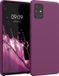 kwmobile hoesje geschikt voor Samsung Galaxy A51 - Hoesje met siliconen coating - Smartphone case in magenta-lila