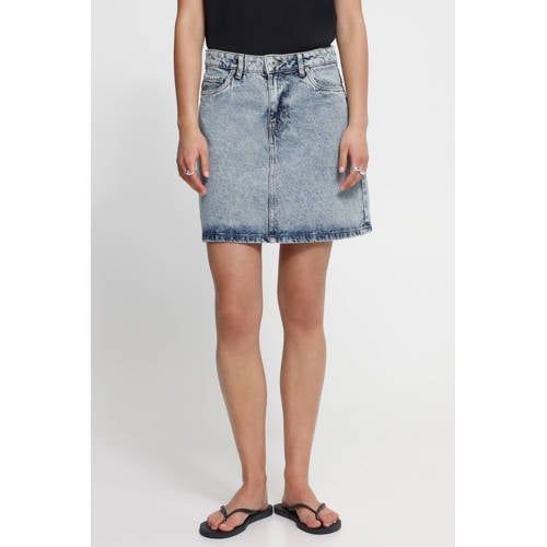 ICHI Medium Blue Denim Skirt