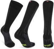 DANISH ENDURANCE Compressiekousen Dames & Heren - 21-26 mmHg - Zwart/Grijs - Maat 39-42 - 1 paar