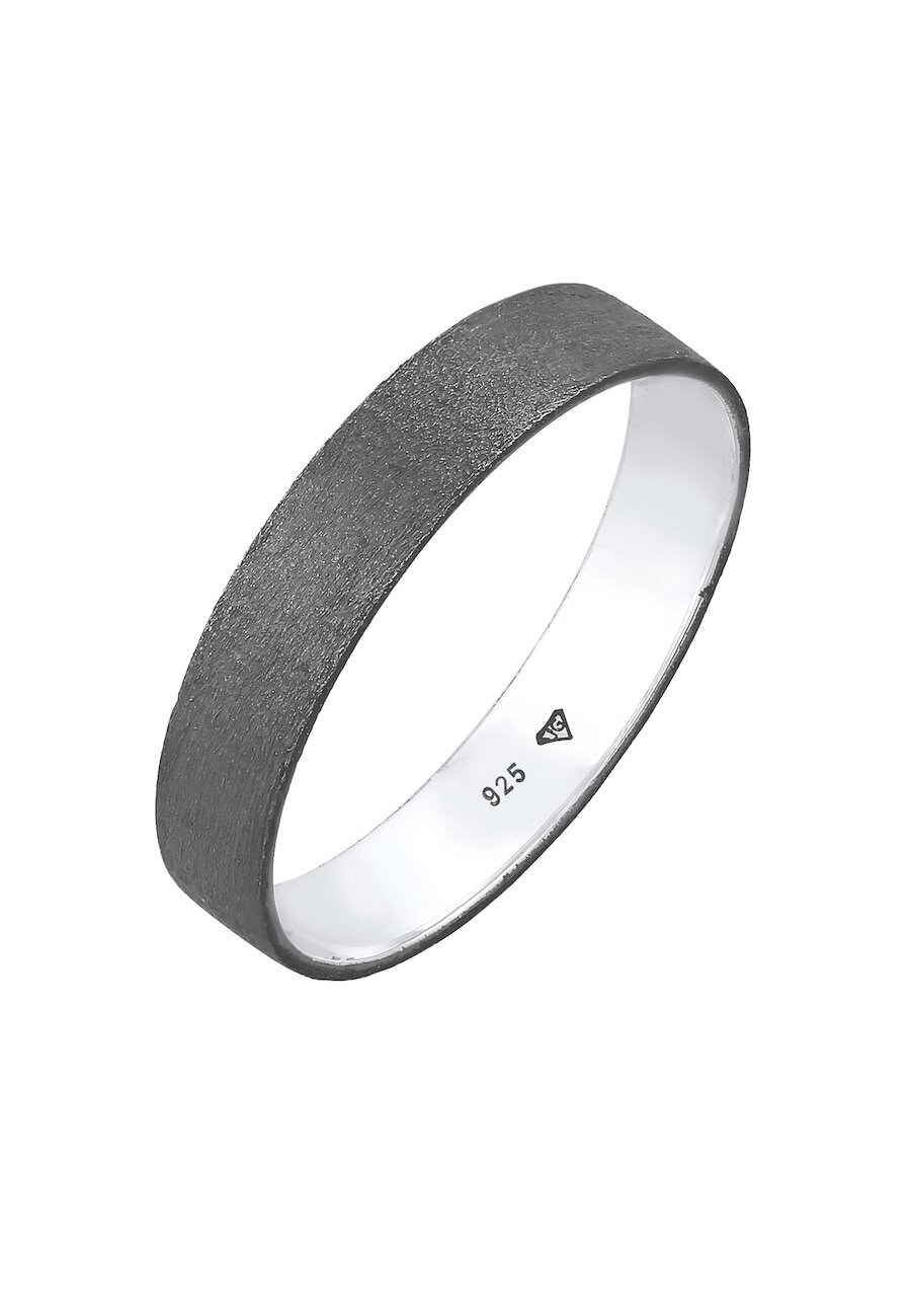 KUZZOI KUZZOI KUZZOI Ring Heren Band Ring Minimal Basic Vriendschap in 925 Sterling Zilver Mannen sieraden