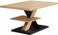 Vicco Arivo Salontafel – 90 x 60 cm met plank Zwart