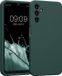 kwmobile hoesje geschikt voor Samsung Galaxy A14 5G - TPU backcover met siliconen coating - Smartphone case in blauwgroen