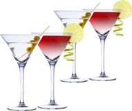 Alpina Martini cocktailglazen - glas - 8 stuks - 220 ml