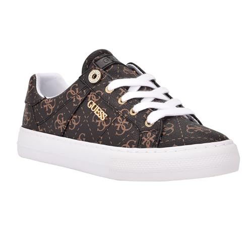 GUESS LikedSneaker voor dames, Braun Multi 908, 37.5 EU
