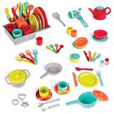 Battat Speelgoed keukenset, 71-delige luxe fantasie-kookaccessoires