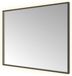 Hotbath &More Mirrors Square LED Badkamerspiegel - Rechthoek - 80 x 100 cm - Geborsteld Zwart Pvd