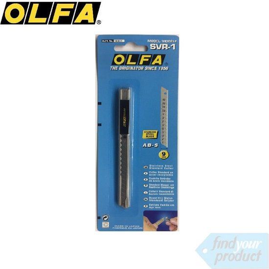 Olfa OLFA SVR-1 snijmes - zwart en geel - 13 x 1 x 0,4 cm